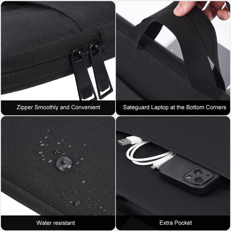 17.5 Inch Portable DVD Player Case Carrying Sleeve, Soft Shockproof Bag Compatible with Boifun Yoton DEVINC Pofoto 17.5 Portable DVD Player, Black 17.5 Inch