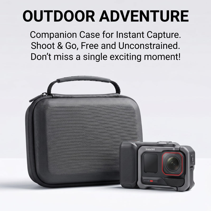 Carrying Case for Insta360 Ace Pro & Ace Pro 2, Hard Shell Camera Travel Case with EVA Molded Interior, Protective Storage Bag Fits Camera, Batteries, SD Cards & Cable