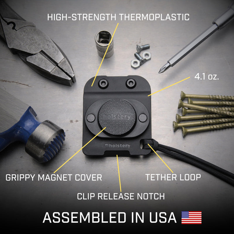 MagMaster | The Original Magnetic Tool Holder - Super Strong - Clip-On Any Belt, Tool Bags or Pocket - Assembled in USA MagMaster