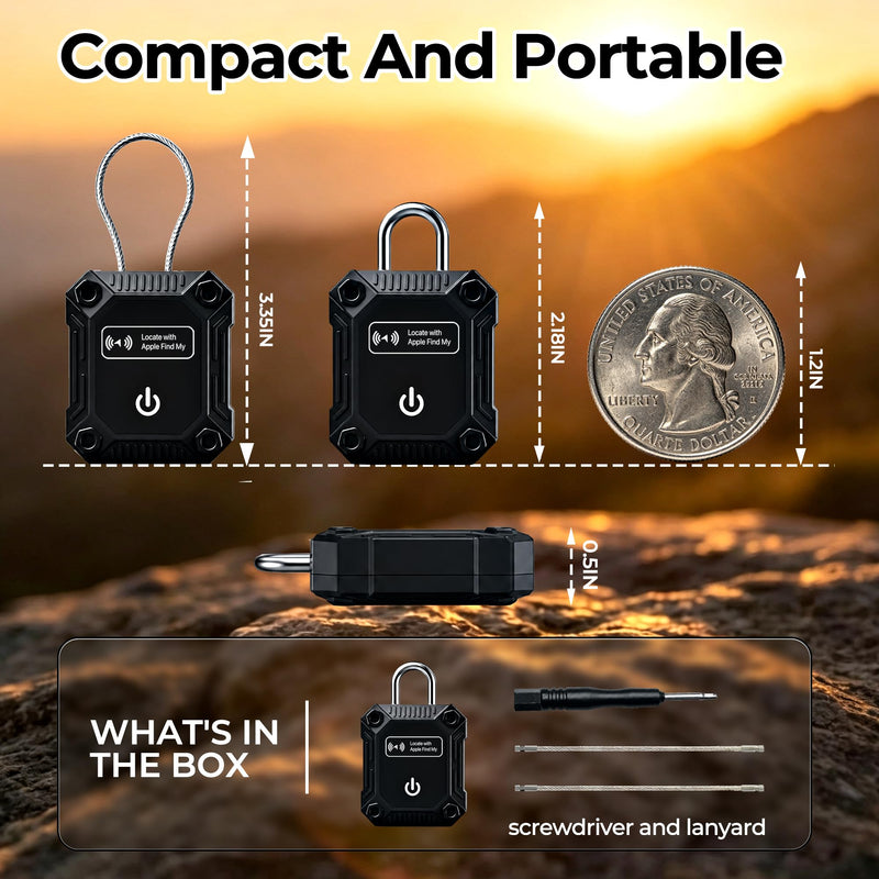 Tracker Tag 2 Pack(iOS Only), Bluetooth Trackers for Apple Find My, 7-Year Battery Life, IP68 Waterproof, Item Finders Smart Tag for Keys, Luggage, Backpack-[Apple MFi Certified] 2 PCS