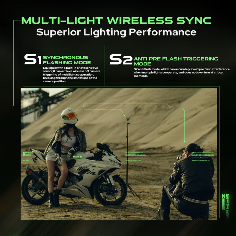 VILTROX Spark Z3 N Z3-N TTL Camera Flash, 26Ws 6500k 7 Levels Mini Flashes | Full-Power, 650 GN16, 1s Recycling Time Speedlite Flash, Compatible with Nikon Cameras (Green) Green