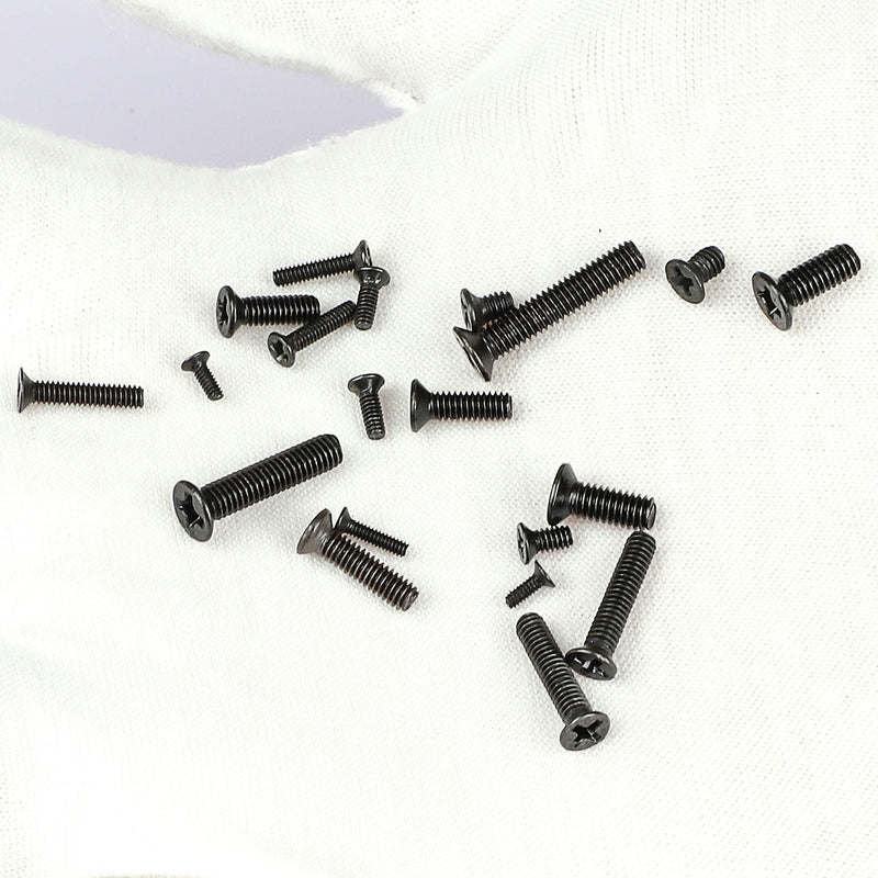 NINDEJIN Laptop Notebook Computer Screws, Flat Head Phillips Screws Assortment Kit (M1.4 M1.7 M2 M2.5 M3) + (M2 M2.5 M3)