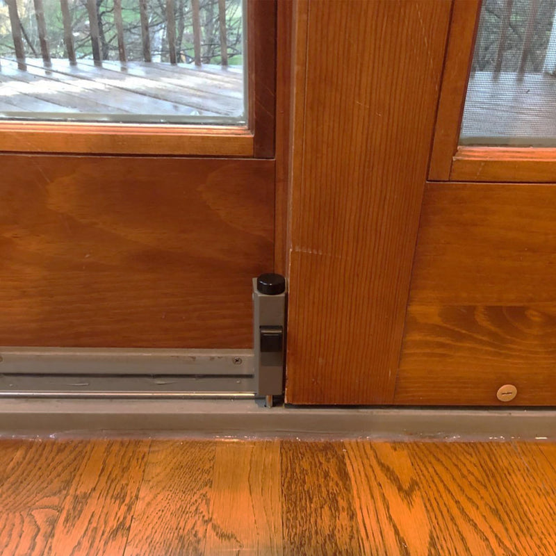 Gliding Patio Door Auxiliary Foot Lock Compatible with Andersen OEM Part #1997220 (1978 to Present), 2-13/16" Mounting Hole Centers, Stone Diecast
