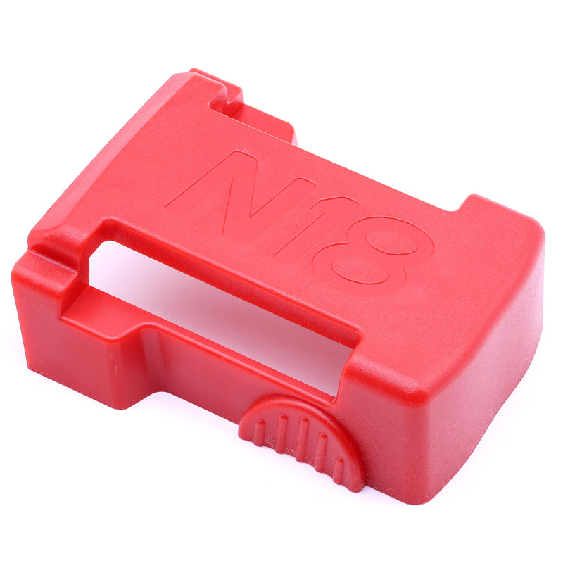 20 Pack Battery Holders Tool Holders for Milwaukee M18 18V Drill,10pcs Tool Hangers and 10pcs Battery Organizer Wall Mount(Red,70pcs Screws)