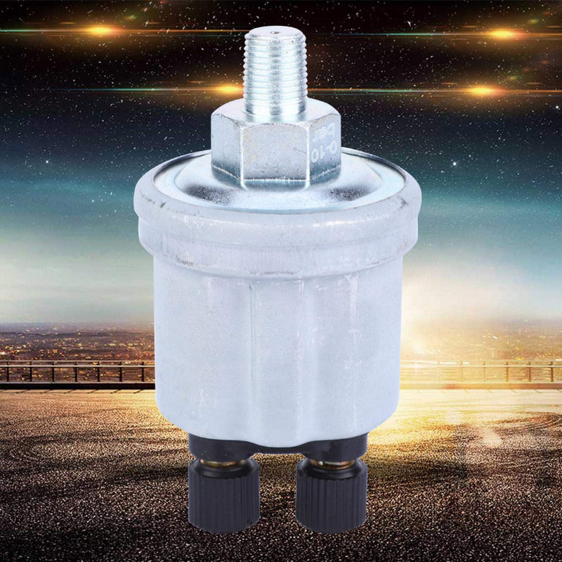 Oil Pressure Sender, VDO Oil Pressure Sending Unit 0-10 Bar, 1/8-27 NPTF Thread Oil Pressure Sensor Sender for VDO Measurement and Control