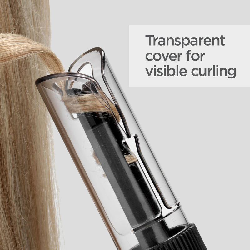 BaByliss Curl Secret Lite - Automatic Hair Curler, Easy Fast Hair Styling, 5 Heat Settings up to 210° - Black & Rose Gold, C1031U 19mm – Classic Styling (No Air)