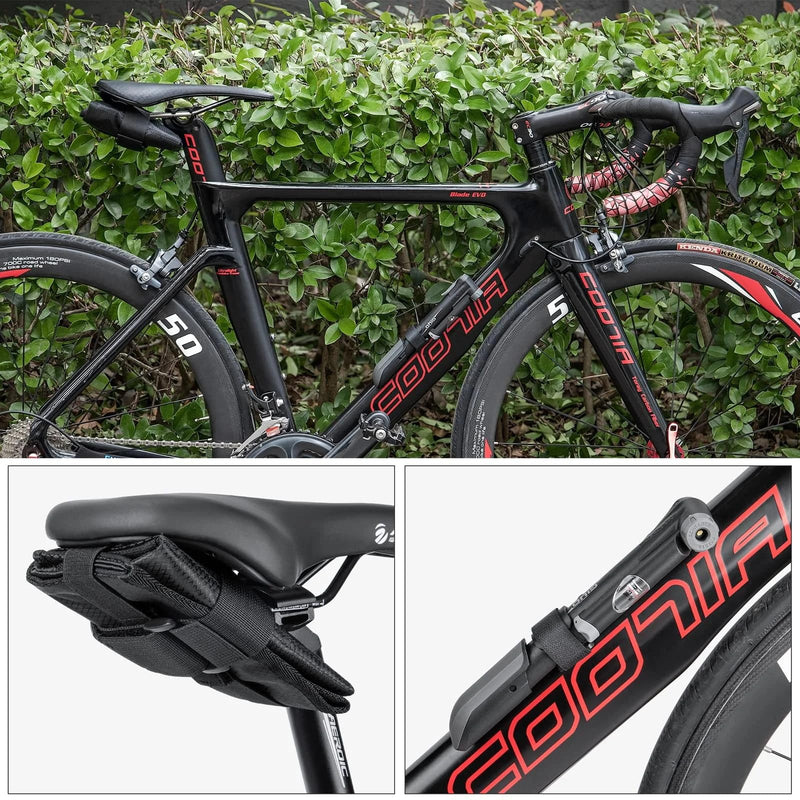 Bicycle Repair Tool Kit with Bike Pump & Saddle Bag - Bike Tool Kits for Repair and Maintenance at Home or on the Road - Bike Tire Repair Kit