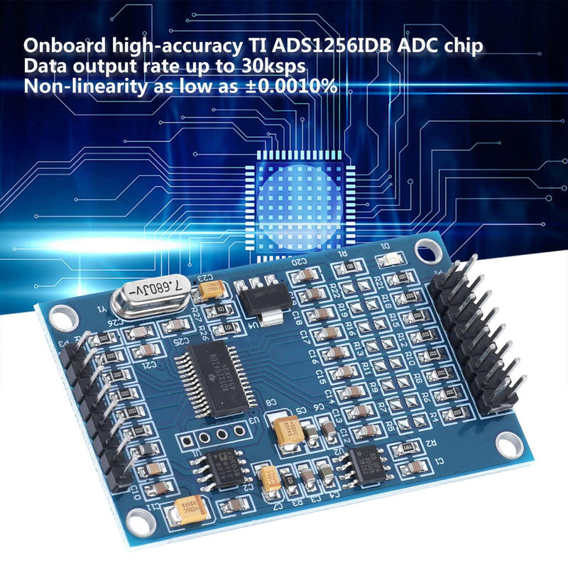 ADS1256 32 Bit 8 Channel Analog to Digital ADC Converter, High Precision ADC Converter, SPI Interface, Part Number: Wisoqua2shz1idgr