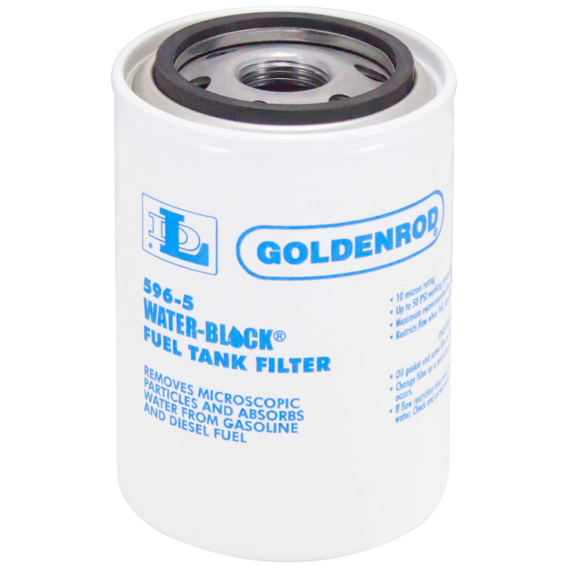 GOLDENROD (596-5) Fuel Tank Filter Replacement Water-Block Canister No Size
