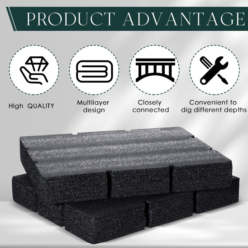 Frienda 2 Pcs Compatible with 48-22-8452 Foam Inserts for Drawer Foam Custom Tool Box Inserts Compatible with Milwaukee 48-22-8442 Drawer Accessories(16.14 x 12.6 x 2.36 Inch)