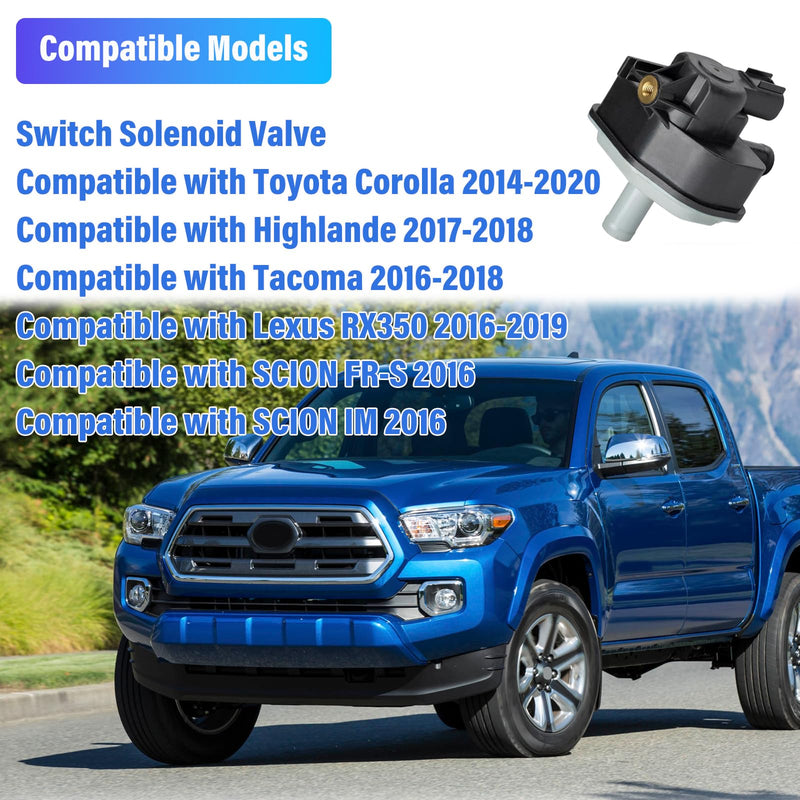 90910-12283 Vaccum Switch Solenoid Valve 136200-7350 Compatible with Toyota Corolla High-lander Taco-ma Lex-us RX350 SCION FR-S IM 2014 2015 2016 2017 2018 2019 2020