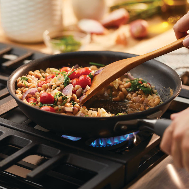 Anolon Advanced Home Hard Anodized Nonstick Frying Pan, 8.5 Inch – Small Non Stick Egg Pan, Durable Nonstick Skillet - Moonstone Skillet (8.5-Inch)