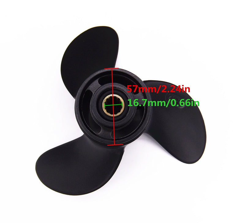 SouthMarine 7.8x8 Aluminium Alloy Propeller for Tohatsu for Nissan 3R1-W64516-0 3R1W645160M 3R1-B64516-1 3R1B645161M for Mercury Mariner 48-812950A02 for Evinrude Johnson OMC BRP 0766541 4HP 5HP 6HP