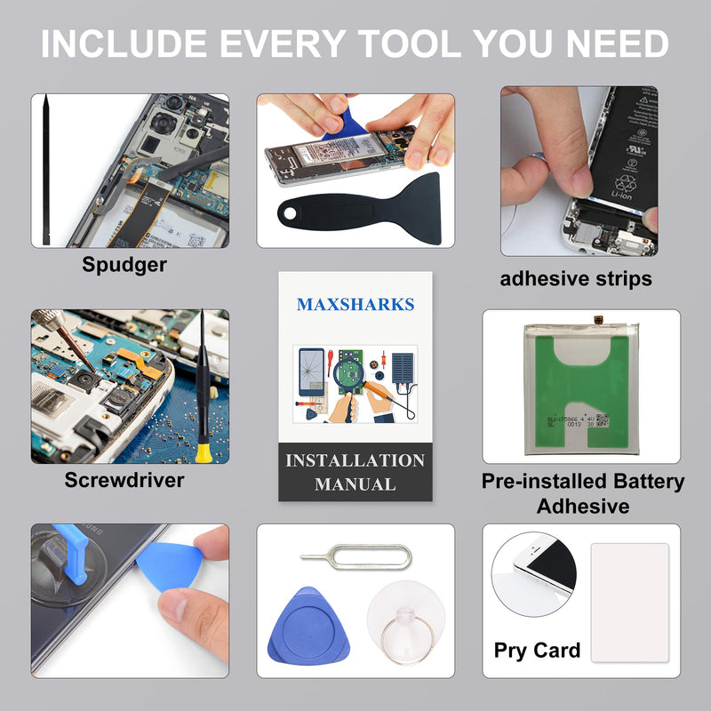 New Upgraded Battery for Galaxy A11, HQ-70N HQ-70T Replacement Battery Compatible with Samsung Galaxy A11, with Repair Tools & Instruction