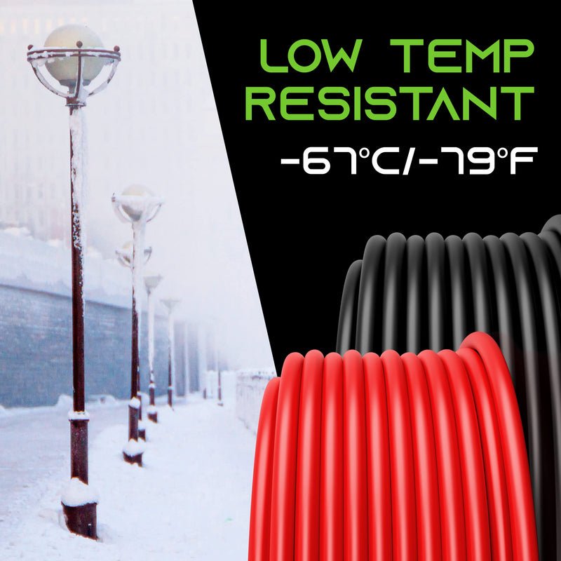 GEARit 12 Gauge High Temp Silicone Wire 25 ft Each Red & Black, 12 AWG Tinned OFC Copper Flexible Stranded Hookup Wire, 600V for RC Battery Leads, ESC, LiPo, Low Voltage DC BlackRed 25 Feet