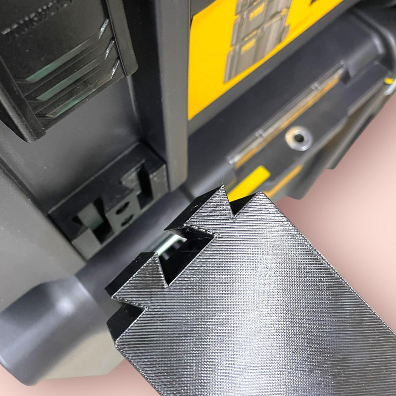 Generic Dual Level Square Edge T-Square Ruler Holder 5in1 Tool Holder Compatible with Dewalt Tough Systems 2.0, 3D Printed ABS, 5 Inches