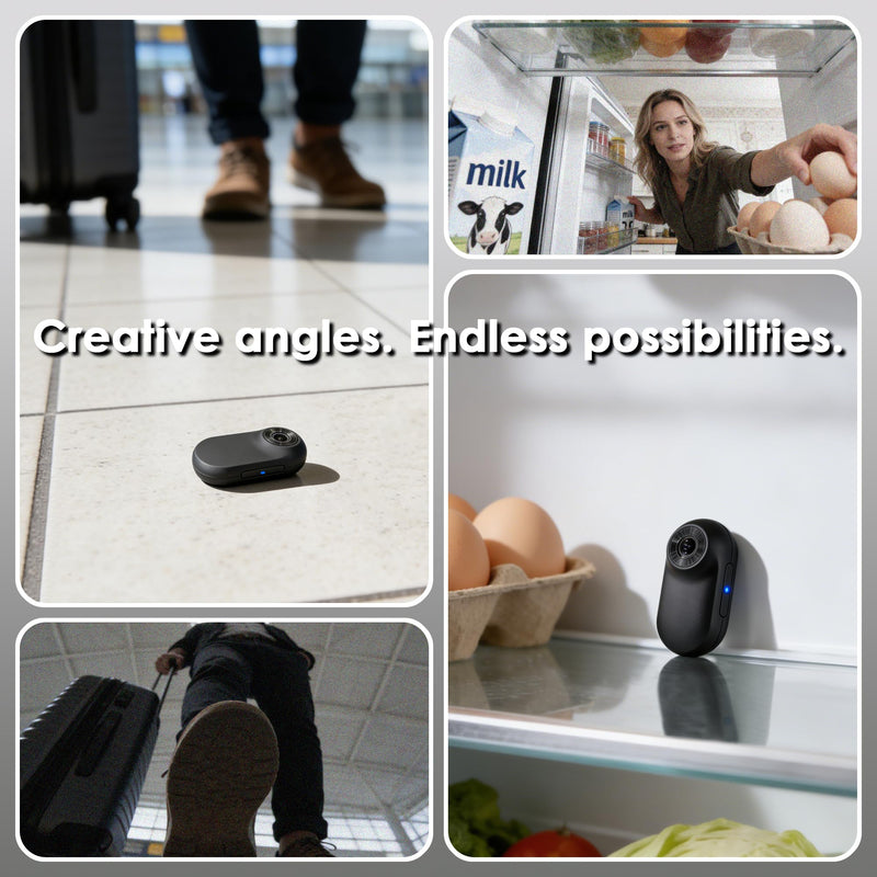 Mini Body Camera with 32GB, 26g Wearable Magnetic Body Cam, Black | 1" Screen,16GB Memory Card,Wearable,Thumb-size,Action Cam,POV,Hiking,Sports,Running,Walking,Vlogging