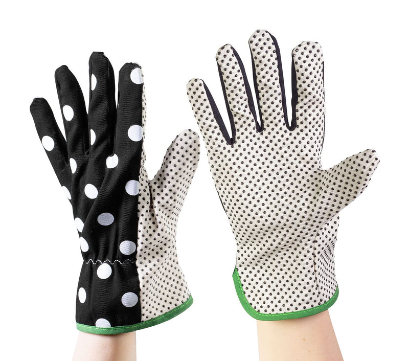 Kate Spade New York Garden Kneeler and Gardening Gloves for Women, Cute Garden Tool Set with Thick Kneeling Pad and Yard Gloves, Picture Dot