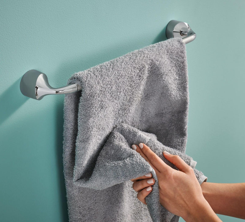 Moen MY3724CH Idora 24-inch Single Towel Bar, Chrome 24" Towel Bar