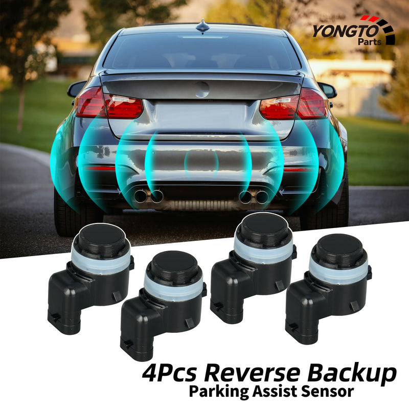 6MK25TZZAA 4Pcs Reverse Backup Parking Assist Sensor Compatible with Ram 1500/2500/3500 2019-2023, Dodge Durango 2023, Jeep Gladiator 2020-2023, Wrangler 2018-2023 Replace OE 6MK25VCAAA