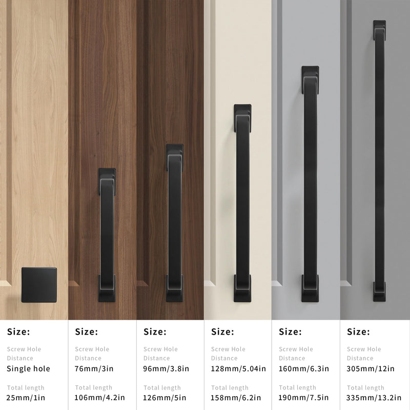 khtumeware 10 Pack 3 Inch Black Cabinet Pulls and Drawer Handles - Matte Black, Stylish Hardware for Cabinets and Cupboards 3"/76MM Hole Center