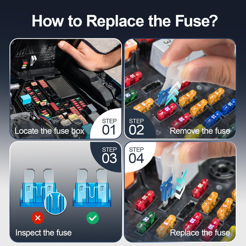 JOREST 300Pcs Car Fuse Assortment Kit, 160 Mini Blade Fuses Automotive + 90 Standard Auto Fuses + 50 Micro + Puller – Replacement for RV Camper Boat Truck (2Amp 3A 5A 7.5A 10A 15A 20A 25A 30A 35A 40A) 300Pcs Micro & Mini & Standard