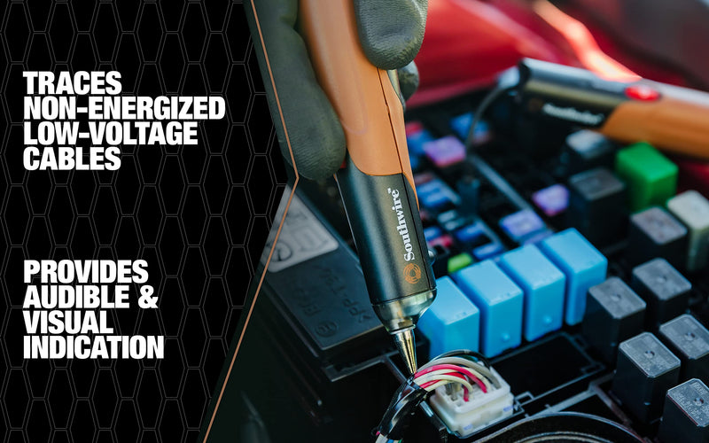 Southwire Contractor Tone Probe Kit - Fast Cable Tracing Behind Walls - On-Board Test Lead Storage - Flashlight - Signal Strength Indicator - Nylon Case