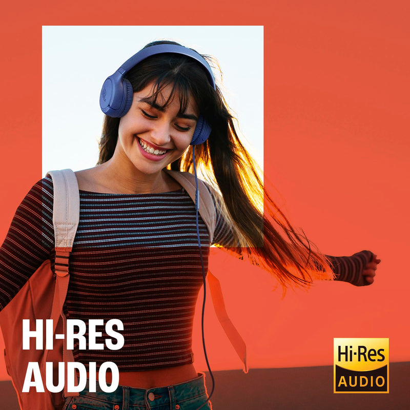 JBL Tune 530C - Wired On-Ear Headphones - Black | JBL Pure Bass Sound, Hi-Res Audio, Wide compatibility, 3-button remote with microphone, Easy EQ presets