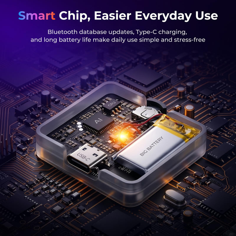 Allmiibo Ultra NFC Emulator with 4000+ Built-in Files for Nintendo Switch | Unlimited Scans, 1.2-in LCD, Auto UID Regeneration, USB-C Charging, Works with Wii U and 3DS White