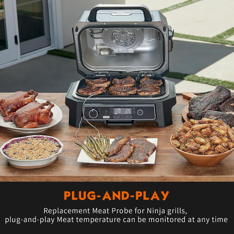  [AUSTRALIA] - 2 Pack Replacement Smart Thermometer Probe for Ninja OG951/OG850 Woodfire Pro XL Outdoor Grill & Smoker, Temperature Probe Accessories Compatible with Ninja OG900 Series and OG850