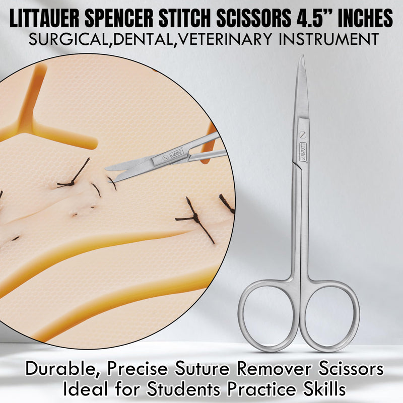 HADIZ Suture Removal Kit Includes Suture Removal Scissor Forceps Stainless Steel Suture Removal Tools