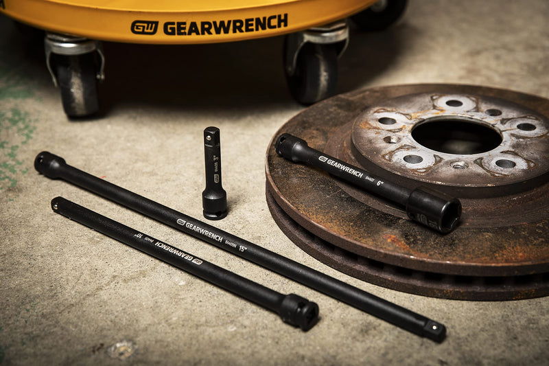 GEARWRENCH 4 Pc. 3/8" Drive Impact Extension Set, 3", 6", 10" & 15" - 84926N 3", 6", 10" & 15"