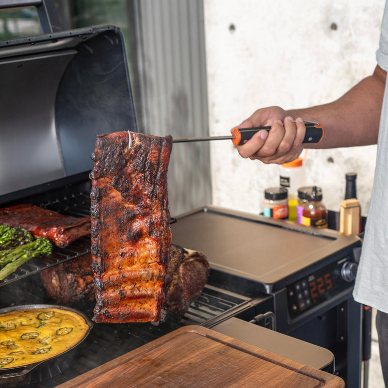 Traeger Grills BAC792 Stainless Steel BBQ Pig Tail Food Flipper Grill Accessory (2025 Model) Black