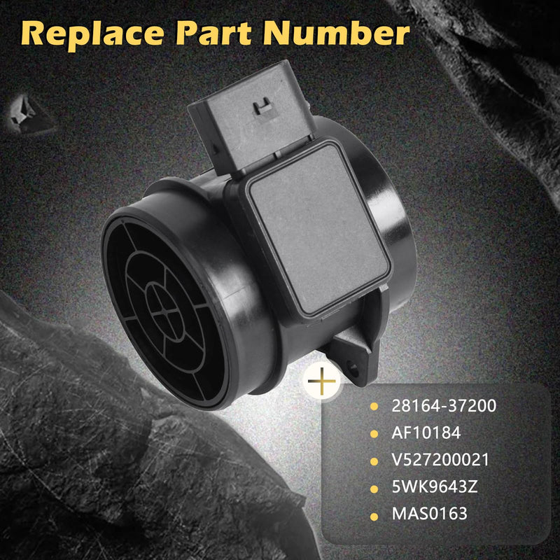 Mass Air Flow Sensors Meter MAF Compatible with 01-06 Santa Fe / 01-05 Sonata / 03-08 Tiburon / 05-09 Tucson / 01-06 Optima / 05-10 Sportage Replaces 2816437200 (01 02 03 04 05 06 07 08 09 10)