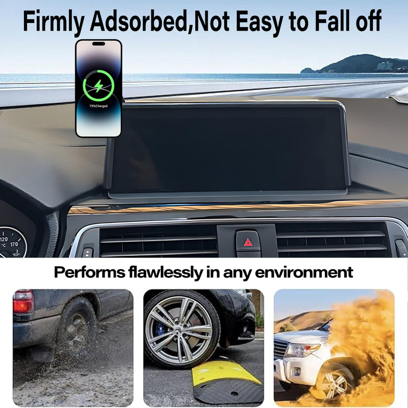 Car Phone Holder for 2012-2021 BMW 3 Series / 2014-2021 BMW 2 Series / 4 Series Accessories Apply to 8.8 Inch Touch Screen 15W Fast Wireless Charger Screen Fixed Clip Cell Phone Mount