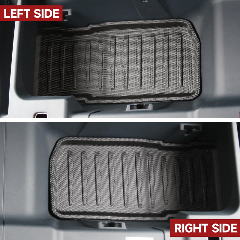 Mabett Under Seat Storage Mats for Ford Maverick Gasoline 2025 2024 2023 2022 Accessories(not fit Hybrid), All-Weather TPE Rear UnderSeat Organizer Liner Gas