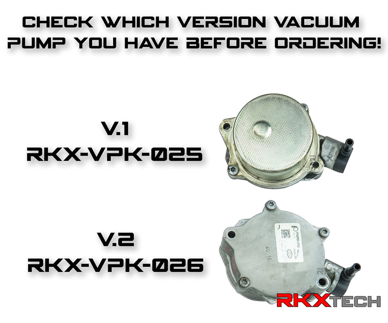 RKX Vacuum Pump Rebuild Seal Kit Compatible with Jaguar and Land Rover 5.0L V8 3.0L V6 LR4 RR (V.1) V.1