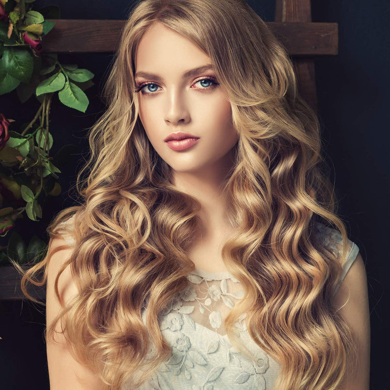 FEPITO 36 Pack Magic Hair Curlers Spiral Curls Wave Styling Hair Rollers Kit No Heat Hair Curler and Styling Hooks for All Hair Lengths, 55cm/ 22inch
