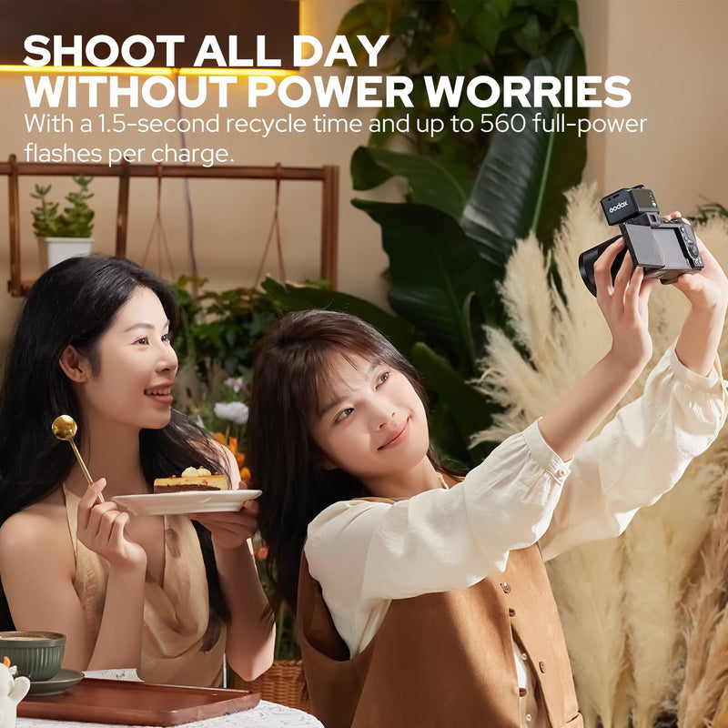 GODOX iT30 Pro N TTL mini TTL Wireless Camera Flash Compatible for Nikon Cameras,2.4G Wireless Touchscreen Flash,Built-in Lithium Battery (Black) IT30 PRO N (Black)