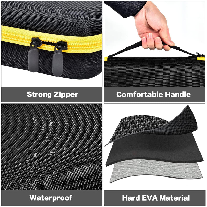 Case Compatible with Klein Tools VDV501-851 VDV500-123 VDV226-110 VDV427-300. Storage Carrying Travel Holder for Cable Tester for Scout Pro 3/ Tracer Probe/Wire Stripper and Accessories (Box Only) Black Standard Case