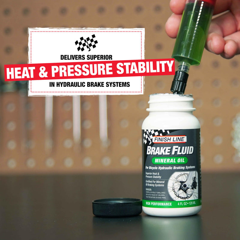 Finish Line Mineral Oil Brake Fluid Bottle, 16 oz