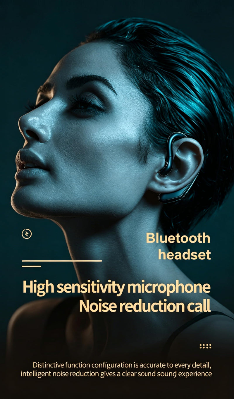Bluetooth Headset-V5.1 Wireless Earpiece Built-in Mic Noise Cancelling, 360° Left and Right Ears in Ear Single Earhook Earbuds,20Hrs HD Talktime One Ear Piece Headset for Phone Android Samsung Laptop