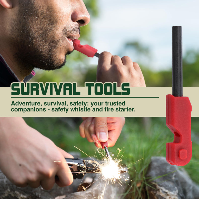 MOSSY OAK Multitool, 19-in-1 Stainless Steel Multi Tool Pliers, Survival Tools with Fire Starter, Window Breaker, Whistler, Self-locking EDC Gear with Sheath for Outdoor, Survival, Camping, Hiking 19-in-1 with Fire Starter & Whistle