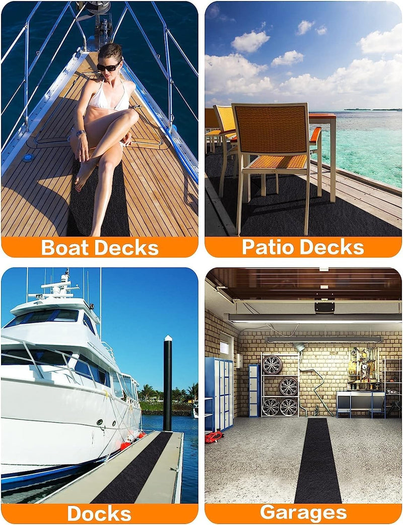 PAMASE Boat Trailer Bunk Carpet - Ultra Thick Wear-Resistant Marine Carpeting Covers for Boat Lift Bunks, Shock Absorption Padding Mats Parts Accessories for Jet Ski 0.31 in x 156 in x 9 in