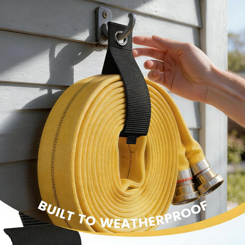 Heavy-Duty Storage Straps 3 PCS, Garage Storage Extension Cord Management Cable Straps for RV Accessories and Shed Organizer (2) 10-in x 1.5-in, (2) 13-in x 2-in, and (2) 17-in x 2-in