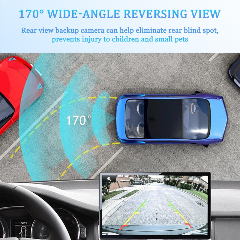 Backup Camera fit for 2011 2012 2013 2014 2015 Ford Explorer BB5Z-19G490-A | EB5Z-19G490-A DB5Z-19G490-A EB5T-19G590-AA Rear View Reverse Camera Parking Assist Camera Replacement EB5T19G490AA 590-421