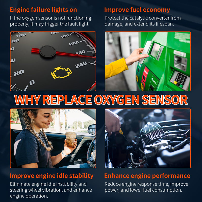 HiSport O2 Oxygen Sensor Compatible with Hyundai Elantra 2017-2019, Elantra GT 2018-2020, Veloster 2019-2021 & Kia Soul 2010-2011/2017-2021, L4 1.6L 2.0L Replacement for 392103F000, 392103F020 HSOS24779