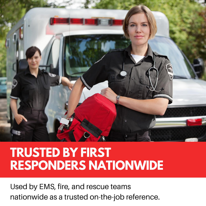EMT-BLS Medical Reference Cards (3 Cards) - First Responder, EMT-BLS+ Pediatrics Assessment - Study Material + Notes - 5x4-inches - Durable Plastic + Portable EMT-BLS Medical Reference Cards