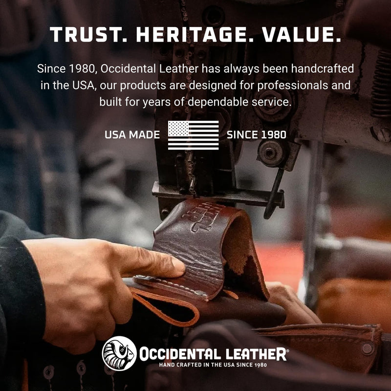 Occidental Leather Shear Holster - Universal Fit - Compact & Lightweight - Fits Up to a 3" Belt - Secure Tool Access - Durable - Made in USA