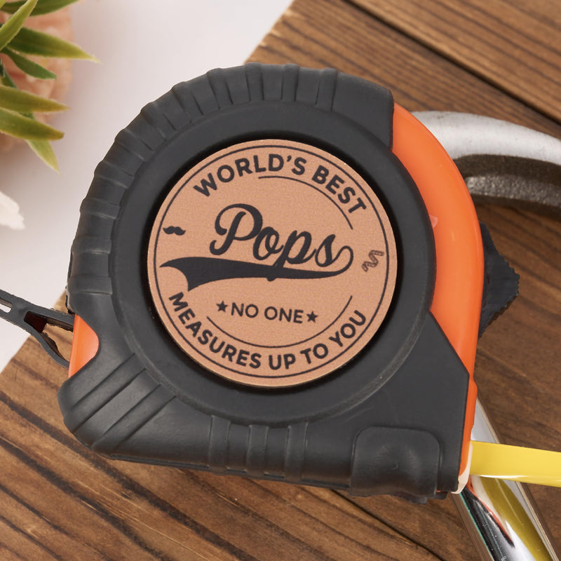 Pops Gifts, Gift for Pops from Kids, Measuring Tape 16ft for Men, Ideal for Birthday, Fathers Day, Christmas, Retractable Digital Carpenter Tool